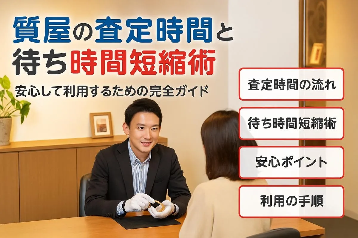 質屋の査定時間の流れと待ち時間短縮術｜安心して利用するための完全ガイド