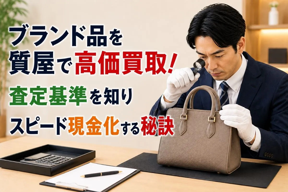 ブランド品を質屋で高価買取!査定基準を知りスピード現金化する秘訣