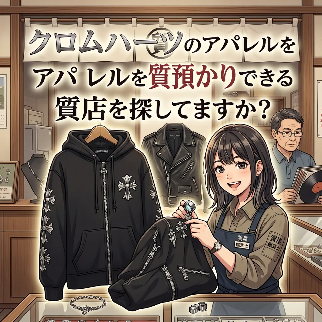 クロムハーツのTシャツ・パーカーも質預かりできる? 衣類対応の質屋を探すコツ