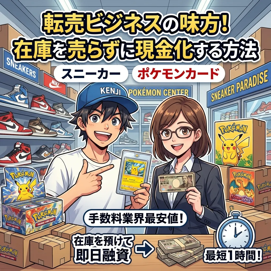 転売ビジネスの味方! 在庫を売らずに現金化する方法