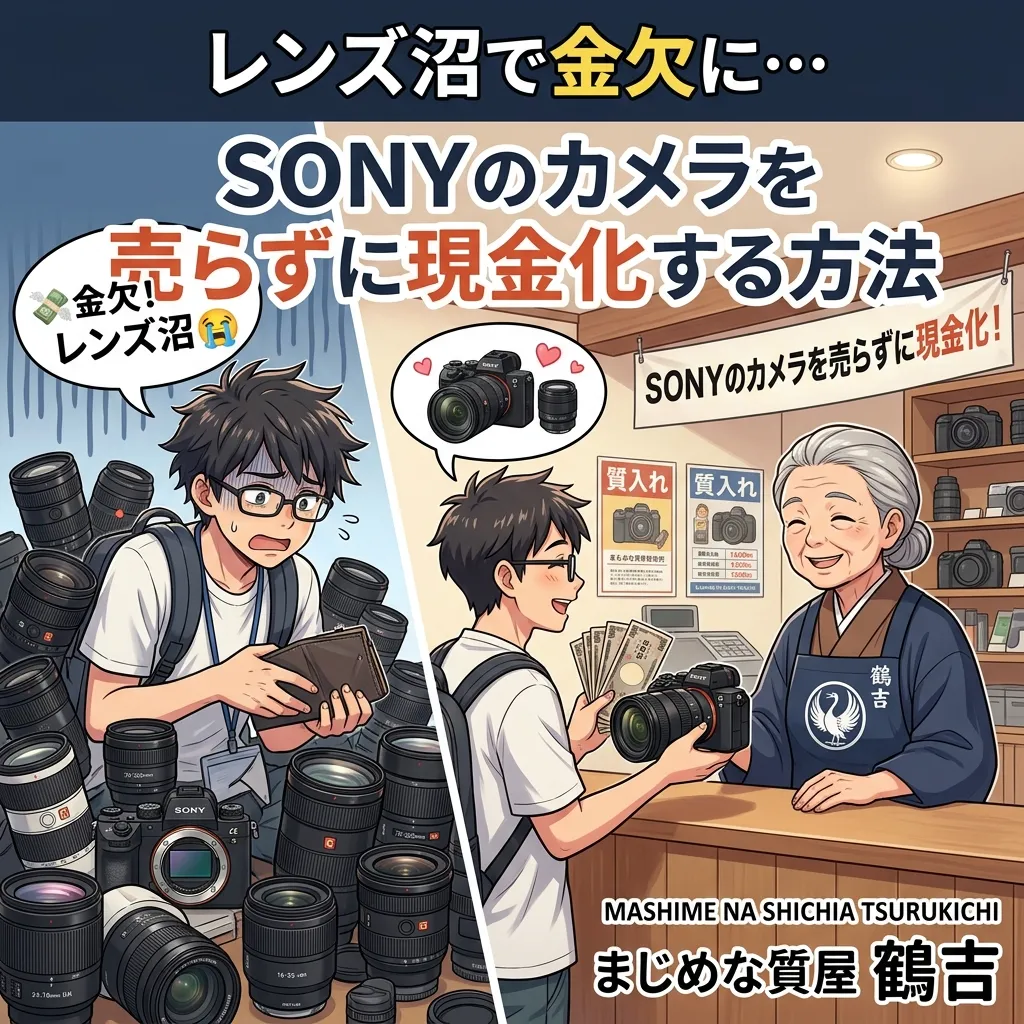 レンズ沼で金欠に… SONYのカメラを売らずに現金化する方法