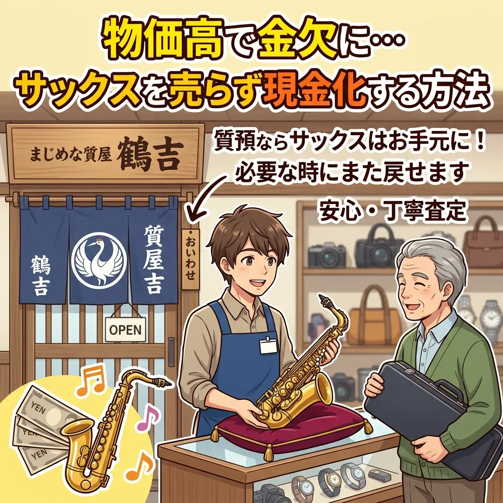 物価高で金欠に… サックスを売らず現金化する方法