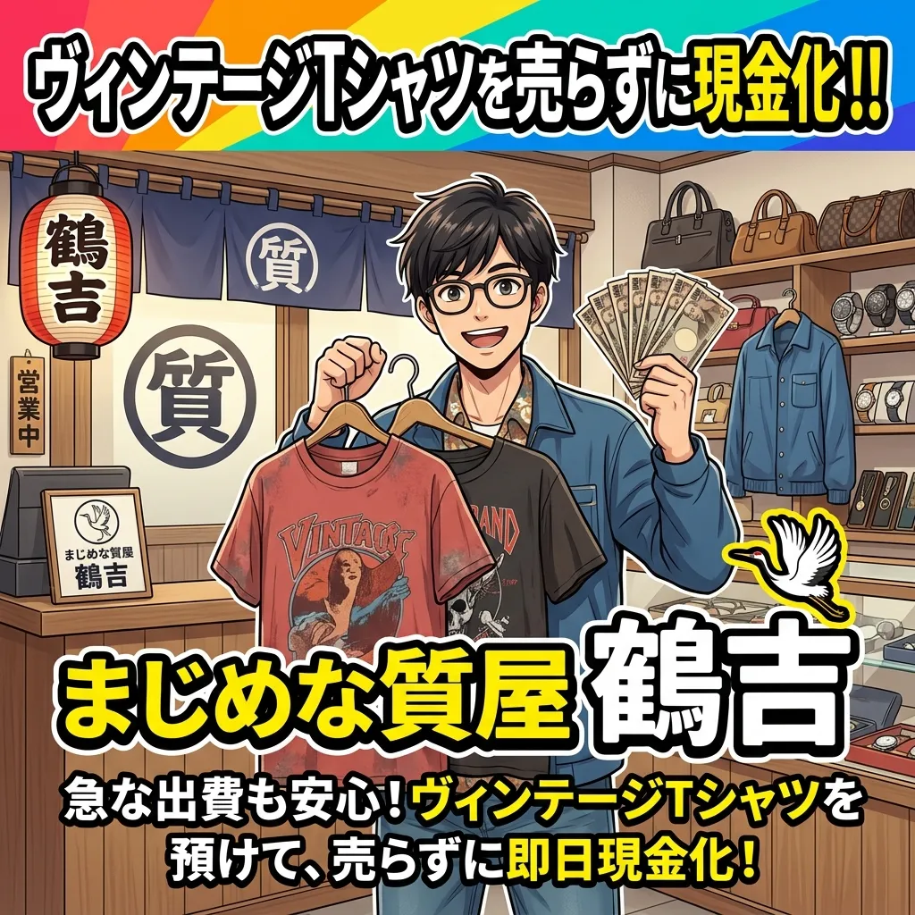 ヴィンテージTシャツの質預かりとは? 相場や利用方法を徹底解説