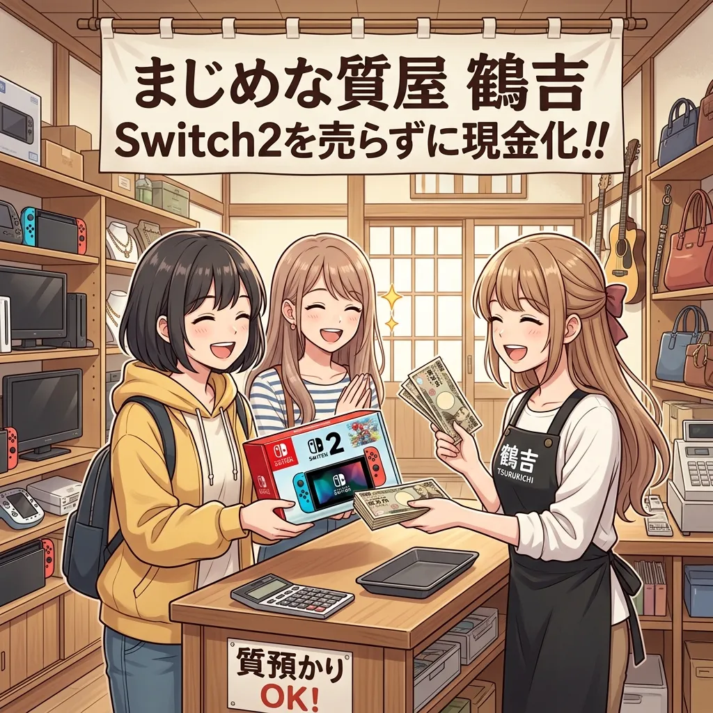 Nintendo Switch2の質預かりで、 賢く資金を確保しよう!