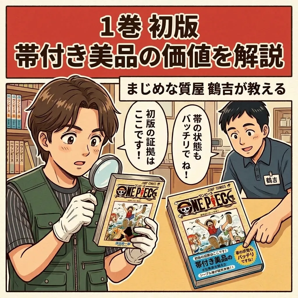 マンガ初版1巻の質預かり完全解説 価値が出る条件と査定基準