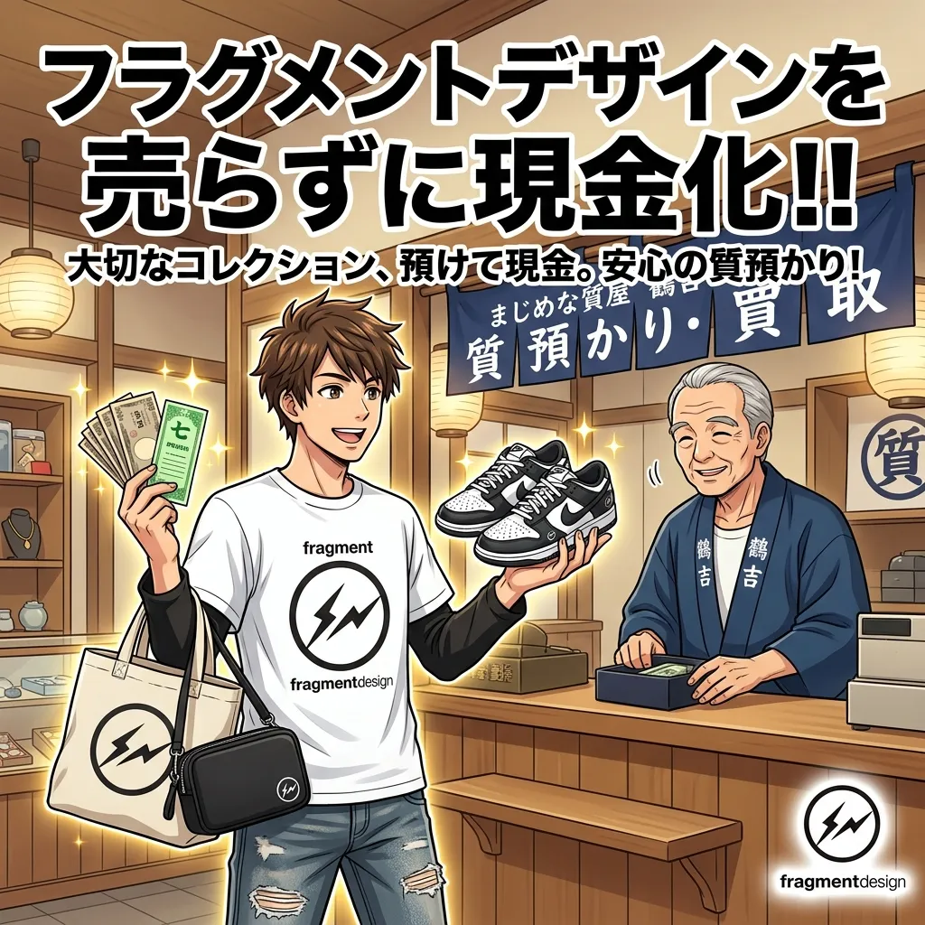 フラグメントデザインを売らずに現金化!! アパレル品の質預かり完全解説