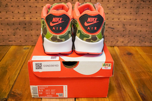 川崎でNIKE ナイキの質入れ・買取りが高い店　鶴吉質店です。  NIKE AIR MAX 90 SP CW6024-600 ナイキ エアマックス 90 SP “REVERSE DUCK CAMO” INFRARED/BLACK 質預かり